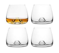 Final Touch - Bicchieri da whisky in cristallo al 100% senza piombo, realizzati con DuraSHIELD titanio rinforzato per una maggiore durata, set da whisky scozzese, 9 cm, 300 ml (confezione da 4)
