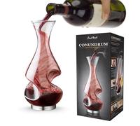 Final Touch Conundrum - Decanter per ossigenare Il Vino, Trasparente