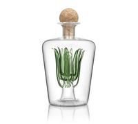 Final Touch Decanter per Tequila, 850 ml, Fatto a Mano, con Tappo in Sughero Naturale e beccuccio Largo per versare Senza intoppi, Ispirato alla pianta di Agave per servire Tequila (TQ5301)