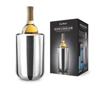 Final Touch - Refrigeratore in acciaio inox per vino - gel raffreddante rimovibile per vino