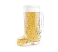 Final Touch Wild West Boot Glass - Bicchiere da cowboy a forma di stivale da cowboy, in vetro spesso con manico, perfetto per birra, bevande miste e altro ancora (GG5026)