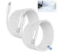 FinalCool Cavo USB C to USB C [2Pezzi-2M], 60W Nylon Cavo Type C to Type C Ricarica Rapida per iPhone 15 16 17 Pro Max/Pro/Plus, S-amsung Galaxy S25/S24/S23/S22, iPad Pro MacBook Air