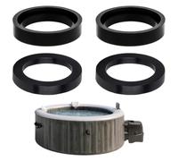 FinalCool Kit di guarnizioni compatibili con Intex Pure Spa, 4 pezzi, guarnizione O-ring per pompa piscina, guarnizione di ingresso e uscita per 28407E e 28409E Simple Spa