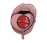 Finally Home Lick the Lollipop - Toppa termoadesiva per lingua Lolly Tongue, toppe per la bocca, toppe per labbra