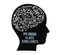 Finally Home My Brain is 80% Song Lyrics Patch termoadesiva | Toppe musicali termoadesive