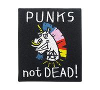 Finally Home Punks not Dead! Toppa termoadesiva e da cucire, toppa punk, termoadesiva con ferro da stiro, toppa punker