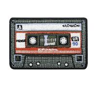 Finally Home Toppa con attacco a strappo - Cassetta rossa 80 | Toppe retrò | Toppe Old School Patch Badge, Rock Music Patch