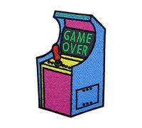 Finally Home Toppa da applicare con il ferro da stiro - Game Over Retro Automat | Vintage Patches, Old School - Applicazione da stiro classica Gamer