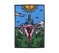 Finally Home Toppa da applicare con il ferro da stiro - Strong Women Feminism | Toppe femminismo dal sole | Toppa termoadesiva con fiori