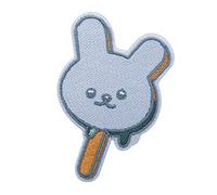 Finally Home Toppa termoadesiva a forma di coniglio Lolly | Lollipop Patches, Lingua termoadesiva Kawaii Candy Toppa toppa blu