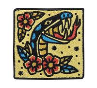 Finally Home Toppa termoadesiva con fiori | Snake Patches, Cobra, Toppe a serpente
