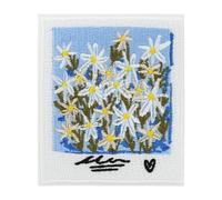 Finally Home Toppa termoadesiva - Flower Picture | Toppe floreali per adulti, toppe con fiore bianco, toppe, giacche di jeans