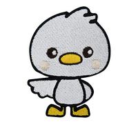 Finally Home Toppa termoadesiva per bambini, motivo: anatra, animali, uccelli, gallo, gallo, toppe per bambini e adulti
