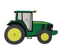 Finally Home Toppa termoadesiva per trattore verde giallo | Toppe Trecker Toppe termoadesive per bambini