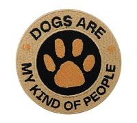 Finally Home Toppa termoadhesiva - Dogs are my Kind of People | Cani Patch termoadesivo, Animale Patch da stirare, Zampe Fregio termoadesivo, Rotonda Toppa da cucire