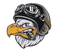 Finally Home Toppa termoadhesiva - Grande Aquila da Biker | Moto Patch termoadesivo, Giubbotti Patch da stirare, America USA Toppa Schiena, Motocicletta Toppa da cucire Uomo