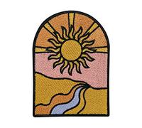 Finally Home Toppa termoadhesiva - La Via del Sole Retrò | Luce Patch termoadesivo, Natura Patch da stirare, Viaggio Fregio termoadesivo, Retrò Toppa da cucire