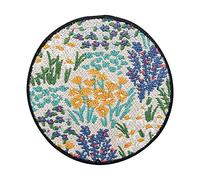 Finally Home Toppa termoadhesiva - Prato Fiorito Rotondo | Colorato Patch termoadesivo, Fiori Patch da stirare, Petali Fregio termoadesivo, Hippie Toppa da cucire