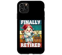 Finally Retired Dad Gnome For Men And Women Happy Retirement Custodia per iPhone 11 Pro Max