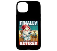 Finally Retired Dad Gnome For Men And Women Happy Retirement Custodia per iPhone 15 Plus