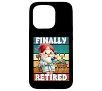 Finally Retired Dad Gnome For Men And Women Happy Retirement Custodia per iPhone 15 Pro