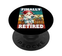 Finally Retired Dad Gnome For Men And Women Happy Retirement PopSockets PopGrip Adesivo