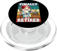 Finally Retired Dad Gnome For Men And Women Happy Retirement PopSockets PopGrip per MagSafe