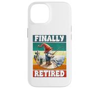 Finally Retired Fishing Grandpa Gnome Graphic For Retirement Custodia per iPhone 14
