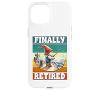 Finally Retired Fishing Grandpa Gnome Graphic For Retirement Custodia per iPhone 15