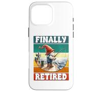 Finally Retired Fishing Grandpa Gnome Graphic For Retirement Custodia per iPhone 16 Pro Max