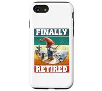 Finally Retired Fishing Grandpa Gnome Graphic For Retirement Custodia per iPhone SE (2020) / 7 / 8