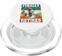 Finally Retired Fishing Grandpa Gnome Graphic For Retirement PopSockets PopGrip per MagSafe