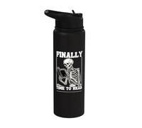 Finalmente è ora di leggere leggere la lettura dello scheletro degli amanti Stainless Steel Insulated Water Bottle