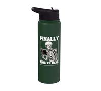 Finalmente è ora di leggere leggere la lettura dello scheletro degli amanti Stainless Steel Insulated Water Bottle