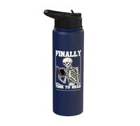 Finalmente è ora di leggere leggere la lettura dello scheletro degli amanti Stainless Steel Insulated Water Bottle