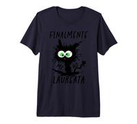 Finalmente Mi Ho Laureata 2026 Gatto Laurea Scherzi Maglietta Premium