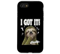 FINALMENTE pensatore lento carino bradipo domande risposte Custodia per iPhone SE (2020) / 7/8