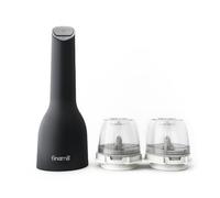 Macina spezie elettrico a ricarica USB Finamill Midnight Black con 2 contenitori