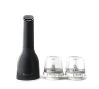 FinaMill Mulino per pepe e macinapepe a batteria pluripremiato in uno, peso regolabile, funzionamento One Touch con luce LED, include 2 capsule ProPlus a cambio rapido