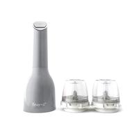 FinaMill Mulino per pepe e spezie pluripremiato a batteria, regolazione del grano, elementi di macinazione in ceramica, One Touch con luce LED. Include 2 capsule ProPlus a cambio rapido