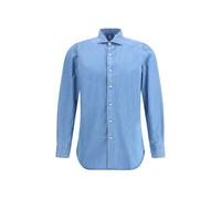 Finamore Blue Denim Shirt - 39