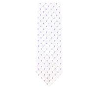 Finamore Napoli Bianco Con Lavanda Viola Paisley Cravatta - 3.25 " Largo