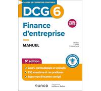 Finance d'entreprise DCG 6: Manuel