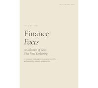 Finance Facts: A Collection of Costs That Need Explaining | Funny Notebook for Budgets, Forecasts, Benefits, and Questions Nobody Prepared For