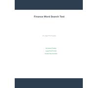 Finance & Wealth Word Search: 55 Large Print Puzzles for Adults: Perfect Brain Exercise for Seniors and Puzzle Lovers