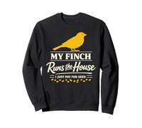Finch Flock Founder Piccolo Bird Lover Backyard Birding Pride Felpa