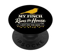 Finch Flock Founder Piccolo Bird Lover Backyard Birding Pride PopSockets PopGrip Adesivo