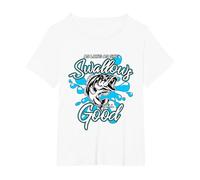 Finché ingoia Tutto Bene Maglietta, Donna Plus-Size, Bianco, 1X