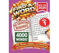 FIND-A-WORD- New for 2026! 4000 Words-NO SQUINTING REQUIRED! VOL 1: FIND-A-WORD Search- New for 2026! 4000 Words-NO SQUINTING REQUIRED! VOL 1. 8.5X11 FORMAT.