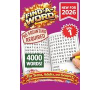 FIND-A-WORD Search- New for 2026! 4000 Words-NO SQUINTING REQUIRED! VOL 1: FIND A WORD Search Puzzle book for all ages. 100 puzzle to keep you ... at home, or other free time! 6X9 FORMAT
